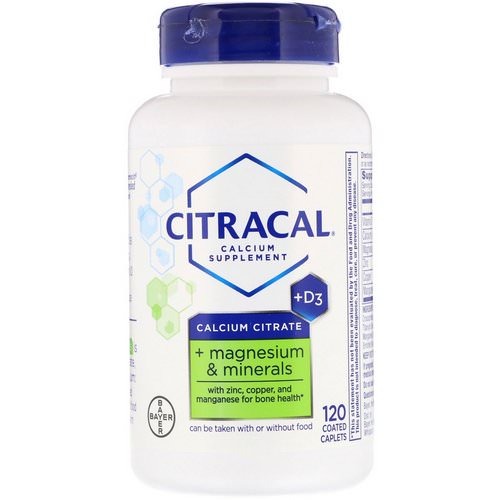 Citracal, Calcium Citrate, + Magnesium & Minerals, +D3, 120 Coated Caplets Review