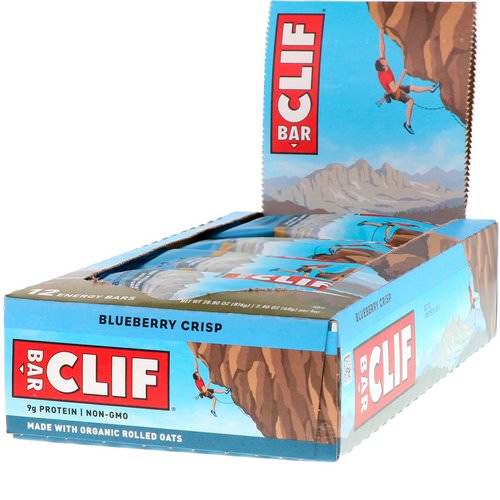 Clif Bar, Energy Bar, Blueberry Crisp, 12 Bars, 2.40 oz (68 g) Each Review