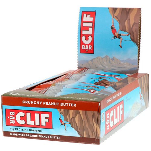 Clif Bar, Energy Bar, Crunchy Peanut Butter, 12 Bars, 2.40 oz (68 g) Each Review