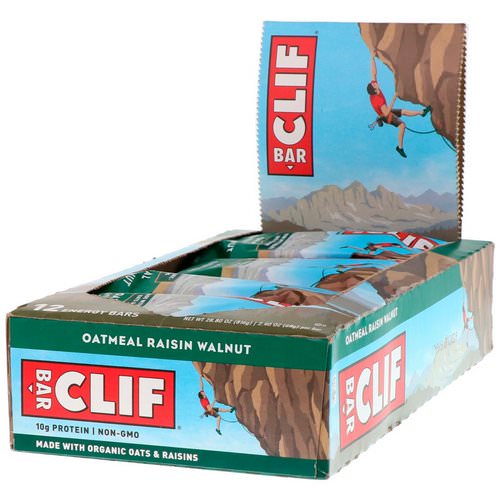 Clif Bar, Energy Bar, Oatmeal Raisin Walnut, 12 Bars, 2.40 oz (68 g) Each Review