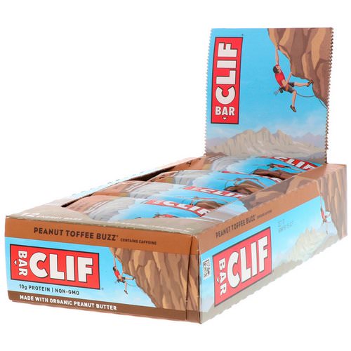 Clif Bar, Energy Bar, Peanut Toffee Buzz, 12 Bars, 2.40 oz (68 g) Each Review