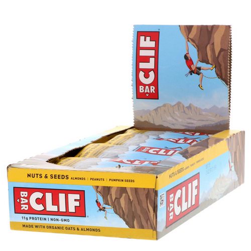 Clif Bar, Energy Bars, Nuts & Seeds, 12 Bars, 2.40 oz (68 g) Each Review