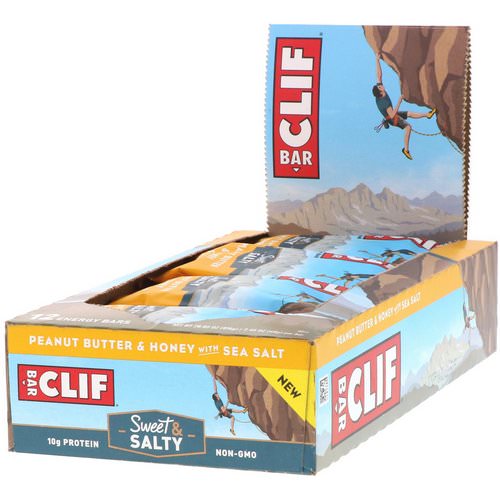 Clif Bar, Energy Bars, Peanut Butter & Honey with Sea Salt, 12 Bars, 2.40 oz (68 g) Each Review