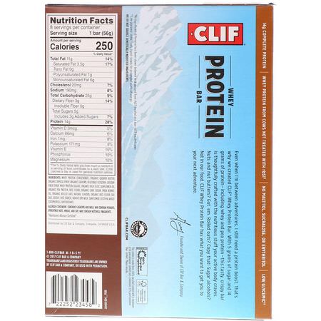 Clif Bar Whey Protein Bars - 乳清蛋白棒, 蛋白棒, 核仁巧克力餅, 餅乾