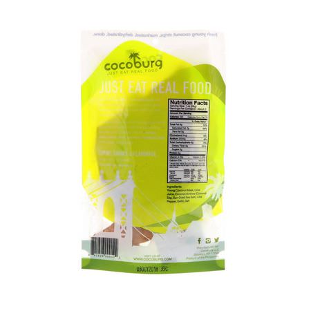 椰子乾, 超級食物: Cocoburg, Coconut Jerky, Chili Lime, 1.5 oz (43 g)
