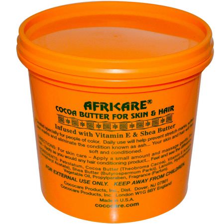 護髮素, 頭髮護理: Cococare, Africare, Cocoa Butter For Skin & Hair, 10.5 oz (297 g)
