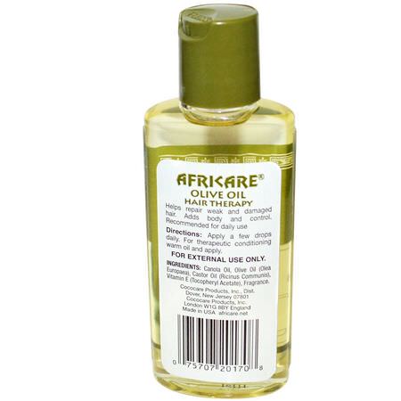 血清, 髮油: Cococare, Africare, Olive Oil Hair Therapy, 2 fl oz (60 ml)