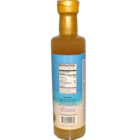 醋, 醋: Coconut Secret, Raw Coconut Vinegar, 12.7 fl oz (375 ml)