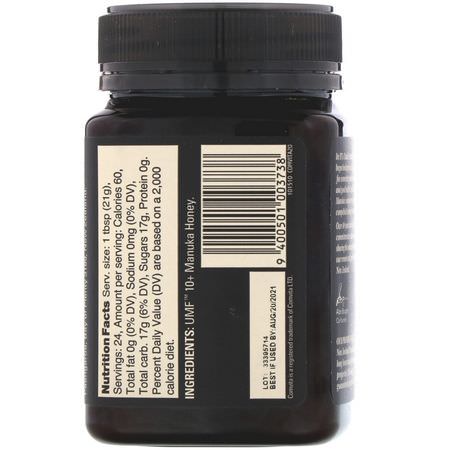 Manuka蜂蜜, 蜂產品: Comvita, Manuka Honey, UMF 10+, 17.6 oz (500 g)