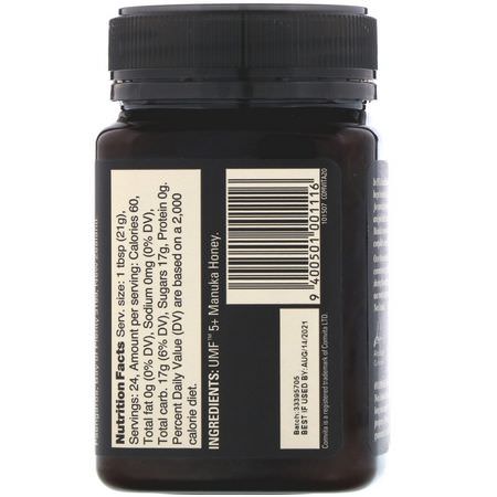 Manuka蜂蜜, 蜂產品: Comvita, Manuka Honey, UMF 5+, 17.6 oz (500 g)