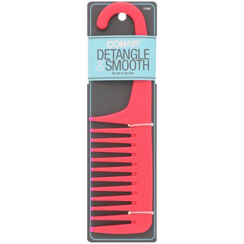 Conair, Detangle & Smooth Shower Comb, For Wet or Dry Hair, 1 Comb Review
