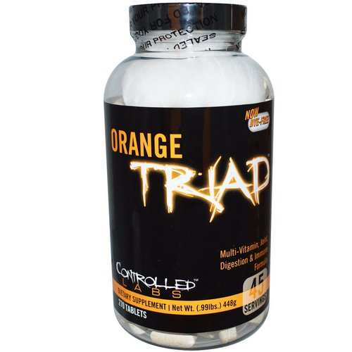 Controlled Labs, Orange Triad, Multi-Vitamin, Joint, Digestion & Immune Formula, 270 Tablets Review