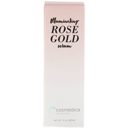 霜, 透明質酸血清: Cosmedica Skincare, Illuminating Rose Gold Serum, 2 oz (60 ml)