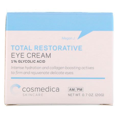 眼霜: Cosmedica Skincare, Total Restorative Eye Cream, 0.7 oz (20 g)