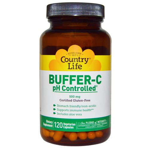 Country Life, Buffer-C, pH Controlled, 500 mg, 120 Veggie Caps Review