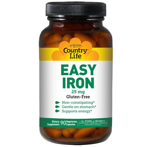 Country Life, Easy Iron, 25 mg, 90 Veggie Caps Review