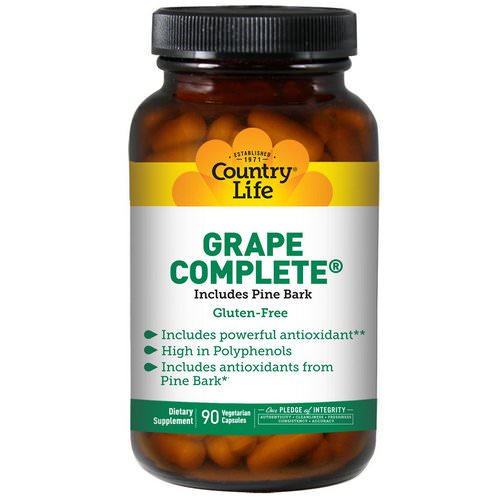 Country Life, Grape Complete, Includes Pine Bark, 90 Veggie Caps Review