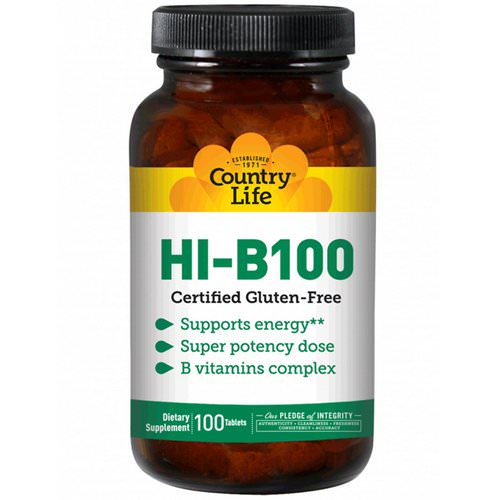 Country Life, HI-B100, 100 Tablets Review