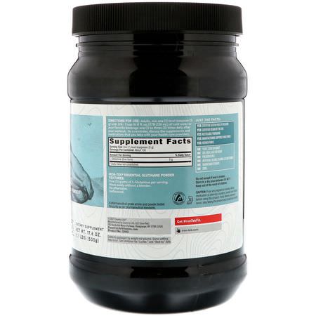 L-谷氨酰胺, 氨基酸: Country Life, Iron-Tek, Glutamine Pure, 17.6 oz (500 g)