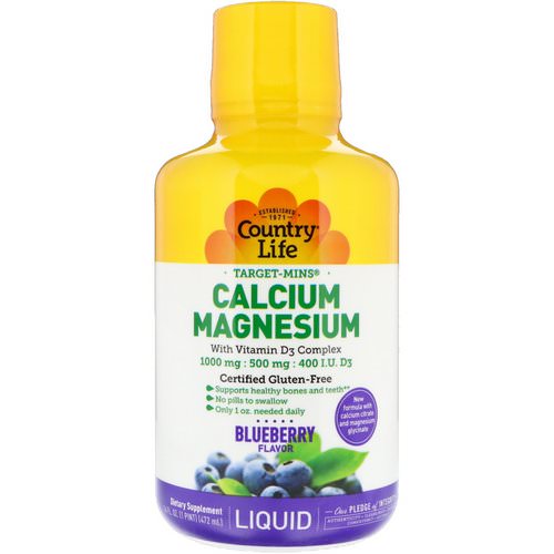 Country Life, Liquid Calcium Magnesium, Blueberry Flavor, 16 fl oz (472 ml) Review