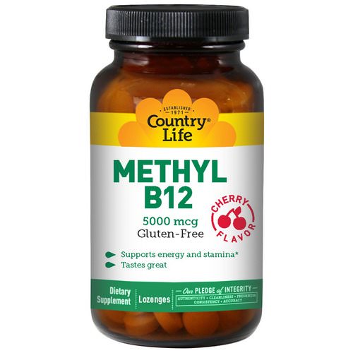 Country Life, Methyl B12, Cherry Flavor, 5000 mcg, 60 Lozenges Review