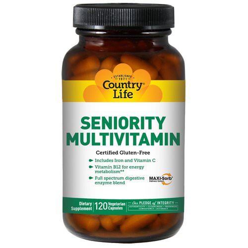 Country Life, Seniority Multivitamin, 120 Veggie Caps Review