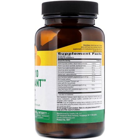 抗氧化劑, 抗氧化劑: Country Life, Super 10 Antioxidant, 120 Tablets