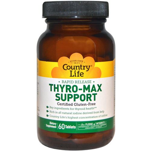 Country Life, Thyro-Max Support, 60 Tablets Review