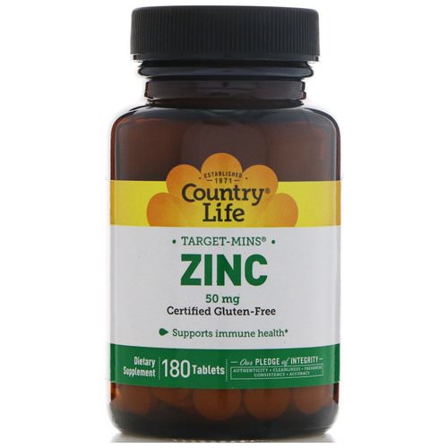 Country Life, Zinc, 50 mg, 180 Tablets Review
