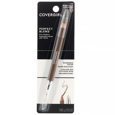 眼線筆, 眼睛: Covergirl, Perfect Blend, Eye Pencil, 130 Smokey Taupe, .03 oz (.85 g)