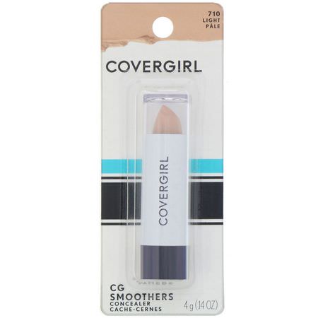 遮瑕, 臉部: Covergirl, Smoothers, Concealer Stick, 710 Light, 0.14 oz (4 g)