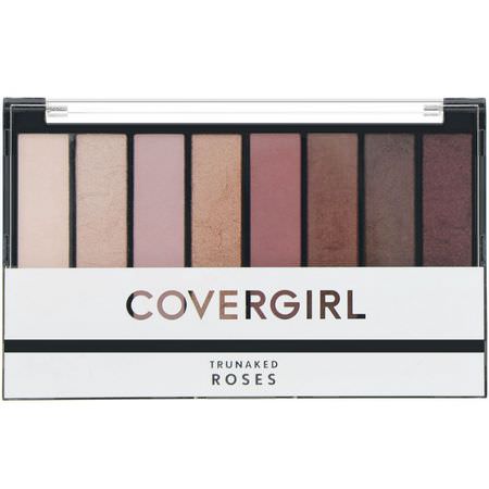 眼影, 眼睛: Covergirl, Trunaked, Eyeshadow Palette, Roses, .23 oz (6.5 g)