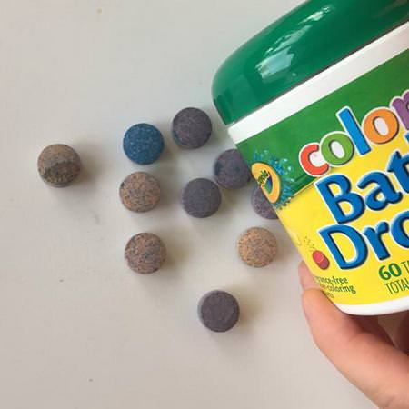 Crayola, Color, Bath Dropz, 60 Tablets