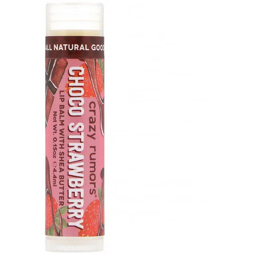 Crazy Rumors, Lip Balm with Shea Butter, Choco Strawberry, 0.15 oz (4.4 ml) Review