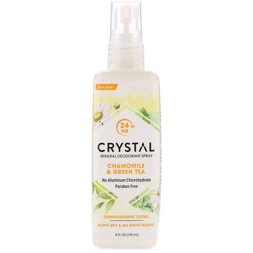Crystal Body Deodorant, Mineral Deodorant Spray, Chamomile & Green Tea, 4 fl oz (118 ml) Review