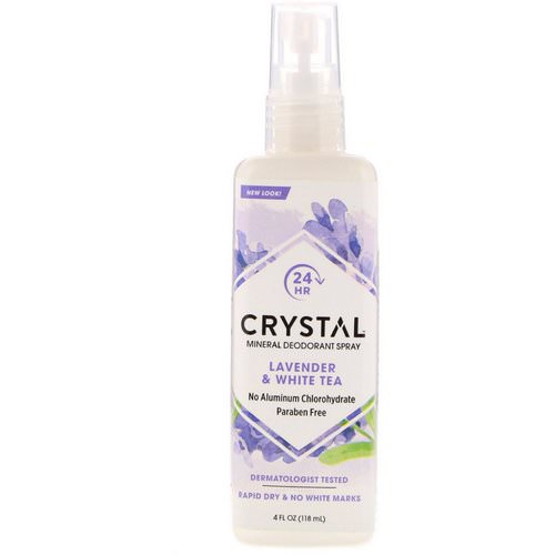 Crystal Body Deodorant, Mineral Deodorant Spray, Lavender & White Tea, 4 fl oz (118 ml) Review