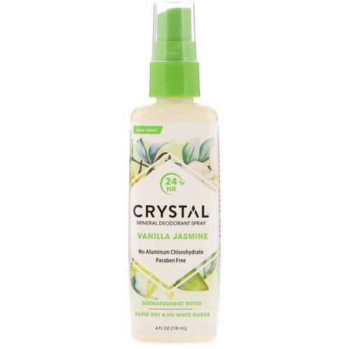 Crystal Body Deodorant, Mineral Deodorant Spray, Vanilla Jasmine, 4 fl oz (118 ml) Review