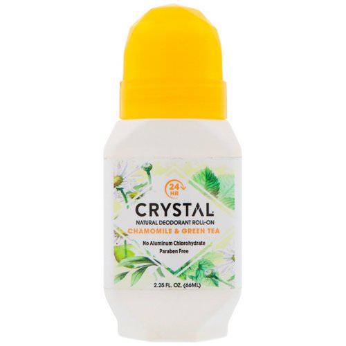 Crystal Body Deodorant, Natural Deodorant Roll On, Chamomile & Green Tea, 2.25 fl oz (66 ml) Review