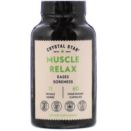 Crystal Star, Muscle Relax, 60 Vegetarian Capsules Review