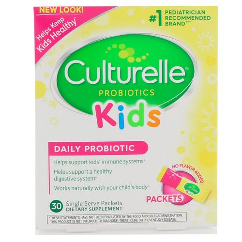 Culturelle, Kids, Daily Probiotic, Unflavored, 30 Single Serve Packets Review