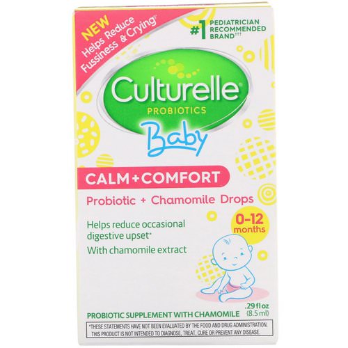 Culturelle, Probiotics, Baby, Calm + Comfort, Probiotic + Chamomile Drops, 0-12 Months, .29 fl oz (8.5 ml) Review