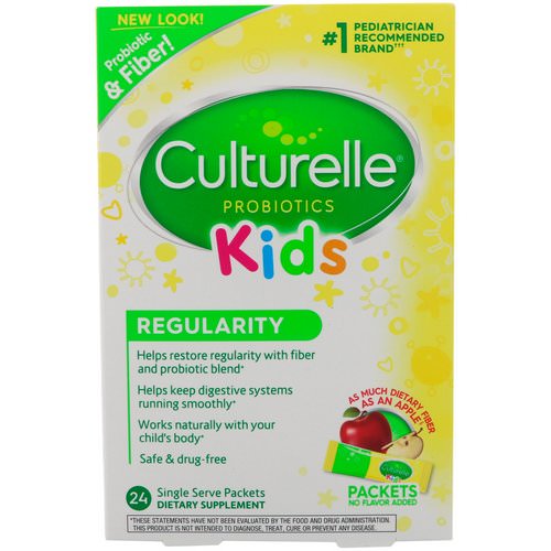 Culturelle, Probiotics, Kids, Regularity, 24 Single Serve Packets Review