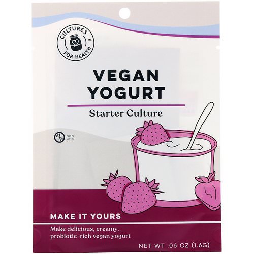 Cultures for Health, Vegan Yogurt, 4 Packets, .06 oz (1.6 g) Review