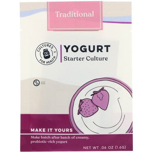 Cultures for Health, Yogurt, Traditional, 4 Packets, .06 oz (1.6 g) Review