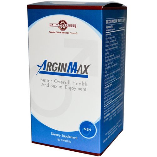 Daily Wellness Company, ArginMax, Men, 180 Capsules Review