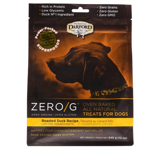 Darford, Zero/G, Oven Baked, All Natural, Treats For Dogs, Roasted Duck Recipe, 12 oz (340 g) Review