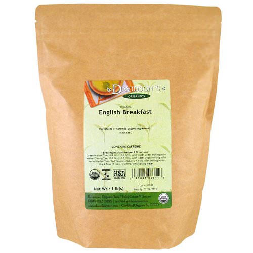 Davidson's Tea, Organic, English Breakfast Tea, 1 lb Review