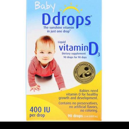兒童維生素D,兒童健康,兒童,嬰兒,無防腐劑,無人造香料