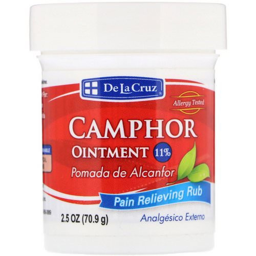 De La Cruz, Camphor Ointment, Pain Relieving Rub, 2.5 oz (70.9 g) Review