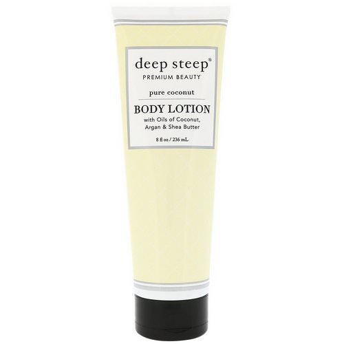 Deep Steep, Body Lotion, Pure Coconut, 8 fl oz (236 ml) Review